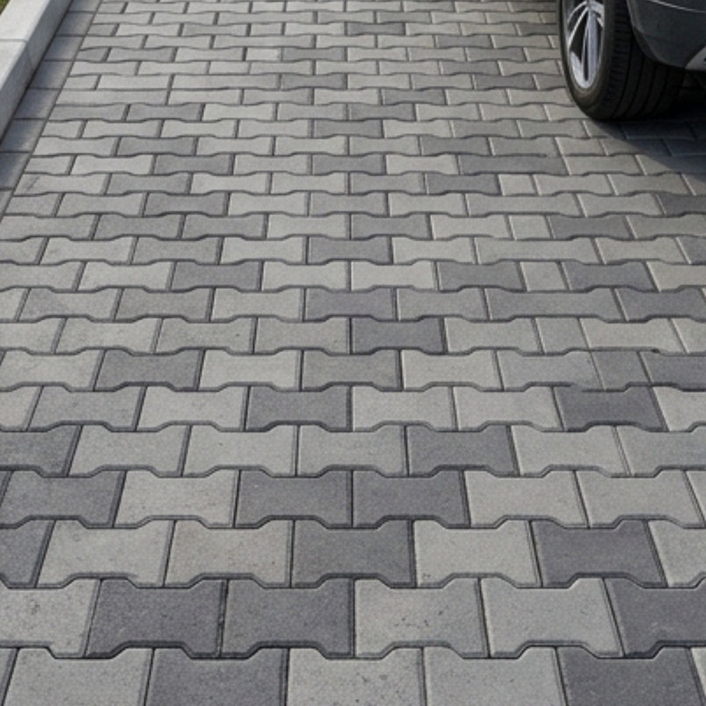 I-Shape paver blocks installed by Star Crete in Karachi