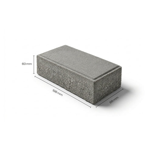 Grey City Paver block 50mm interlocking concrete paver — Star Crete Karachi