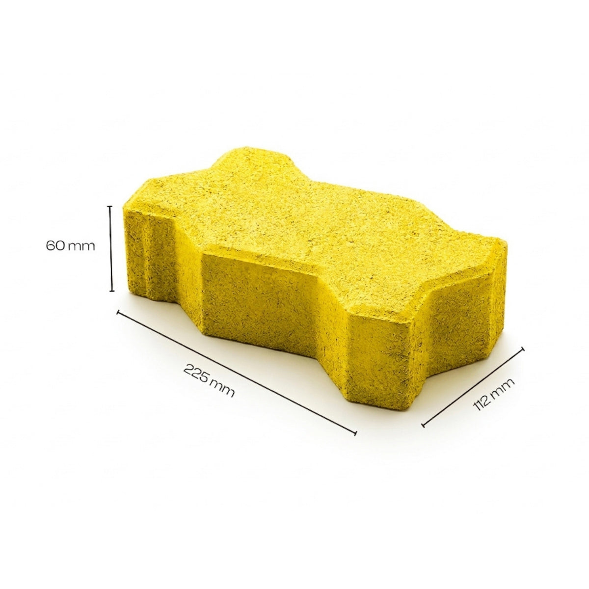 Yellow zigzag paver block 60mm — Star Crete Karachi