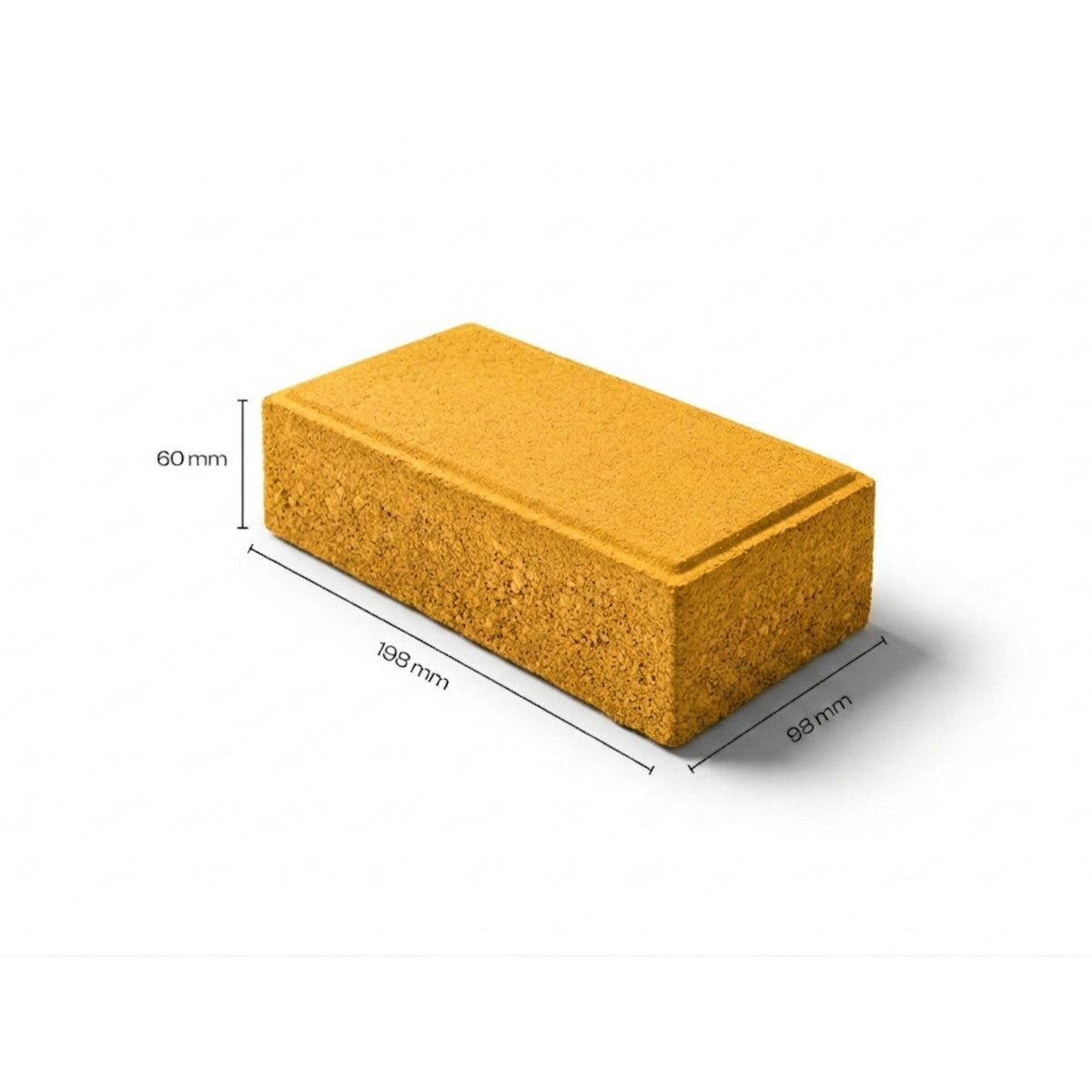 Yellow City Paver block 50mm interlocking concrete paver — Star Crete Karachi