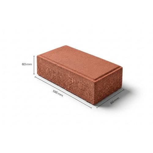 Red City Paver block 50mm interlocking concrete paver — Star Crete Karachi