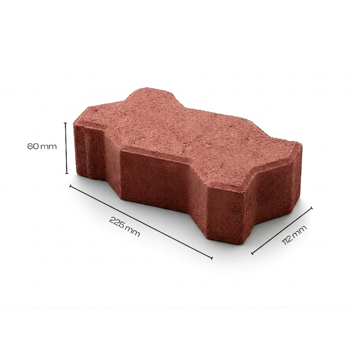 Red zigzag paver block 60mm — Star Crete Karachi