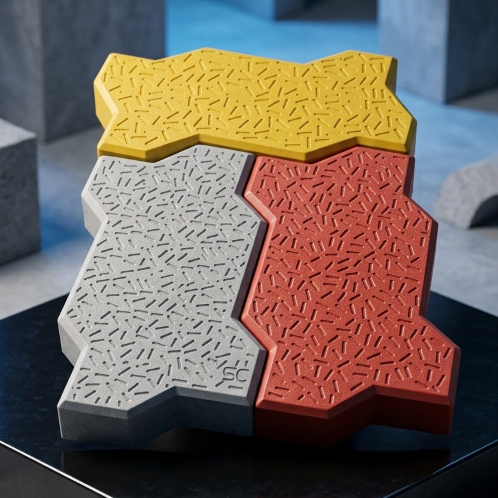 Zigzag paver installation by Star Crete in Karachi