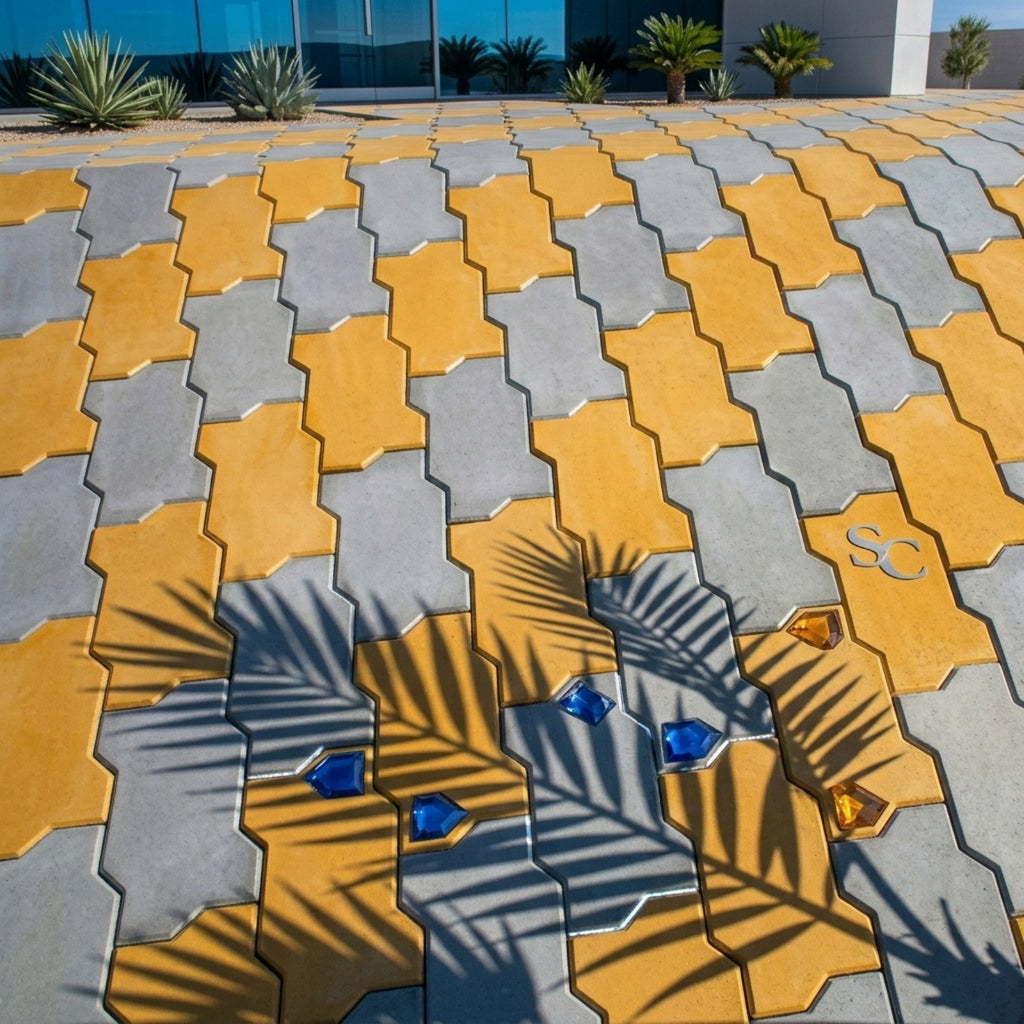 Zigzag paver installation by Star Crete in Karachi