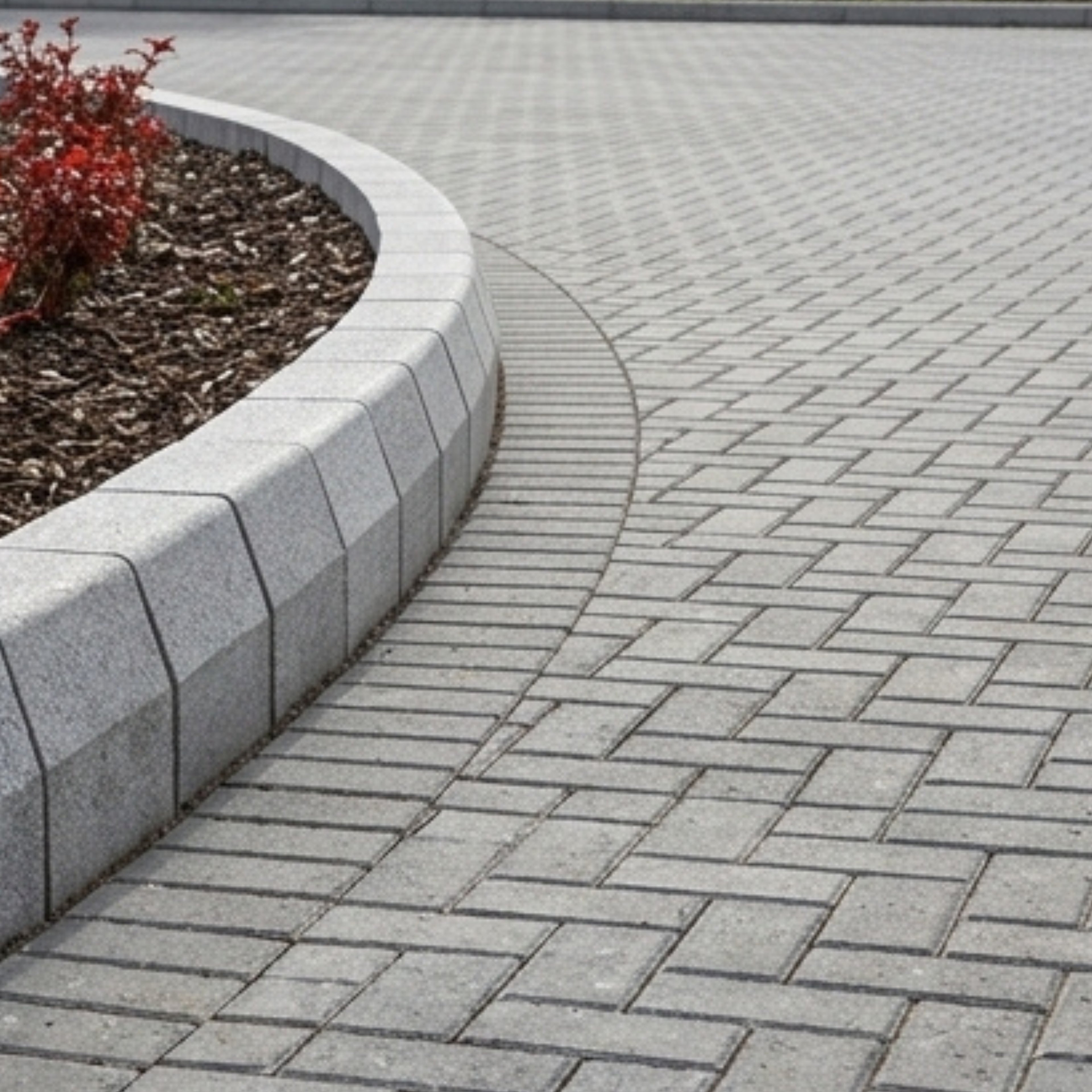 Concrete kerb stone installed by Star Crete in Karachi