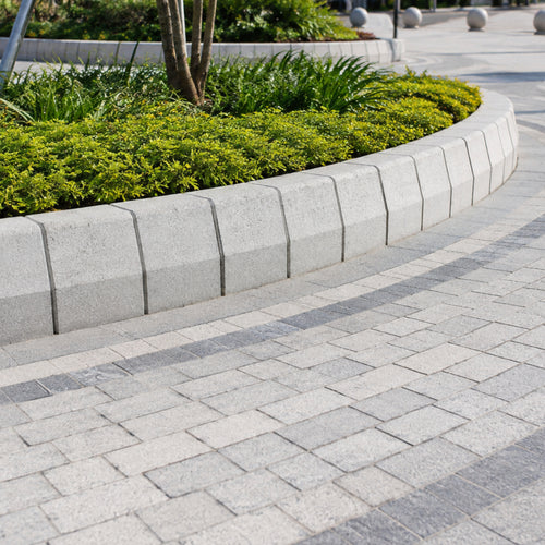 Concrete kerb stone installed by Star Crete in Karachi